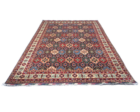 8x11 Yousafi Multicolor Afghan Hand Knotted Wool Area Rug